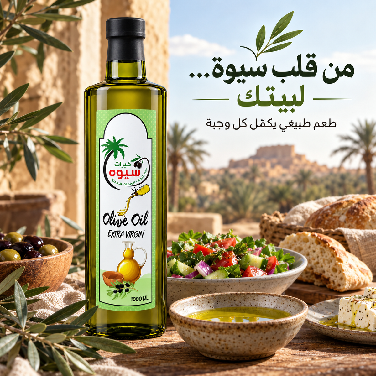 زيت زيتون بكر ممتاز — خيرات سيوة